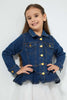 Redtag-Blue-Denim-Crop-Jacket-Jackets-Girls-2 to 8 Years