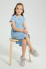 Redtag-Blue-Polo-Collar-Dress-Colour:Blue,-Filter:Girls-(2-to-8-Yrs),-Girls-Dresses,-New-In,-New-In-GIR,-Non-Sale,-S22B,-Section:Kidswear-Girls-2 to 8 Years