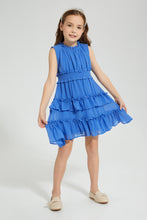 تنزيل الصورة على معرض الصور، Redtag-Blue-Tiered-Dress-Colour:Blue,-Filter:Girls-(2-to-8-Yrs),-Girls-Dresses,-New-In,-New-In-GIR,-Non-Sale,-S22A,-Section:Kidswear-Girls-2 to 8 Years
