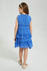 Redtag-Blue-Tiered-Dress-Colour:Blue,-Filter:Girls-(2-to-8-Yrs),-Girls-Dresses,-New-In,-New-In-GIR,-Non-Sale,-S22A,-Section:Kidswear-Girls-2 to 8 Years