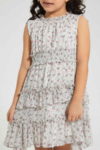 Redtag-Assorted-Tiered-Dress-Colour:Assorted,-Filter:Girls-(2-to-8-Yrs),-Girls-Dresses,-New-In,-New-In-GIR,-Non-Sale,-S22A,-Section:Kidswear-Girls-2 to 8 Years