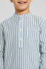 Redtag-Blue-Stripe-Mandarin-Collar-Shirt-Boys-Shirts,-Colour:Blue,-Filter:Boys-(2-to-8-Yrs),-New-In,-New-In-BOY,-Non-Sale,-S22B,-Section:Kidswear-Boys-2 to 8 Years