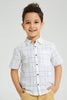 Redtag-White-Oversized-Check-Short-Sleeve-Shirt-Boys-Shirts,-Colour:White,-Filter:Boys-(2-to-8-Yrs),-New-In,-New-In-BOY,-Non-Sale,-S22B,-Section:Kidswear-Boys-2 to 8 Years