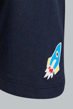 Load image into Gallery viewer, Redtag-White-T-Shirt-With-Blue-Jersey-Short-Casual-Set-(2-Pack)-Sets-Infant-Boys-3 to 24 Months
