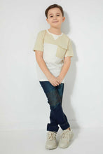 Load image into Gallery viewer, Redtag-Stone-Oversized-Pocket-T-Shirt-Embellished-Boys-2 to 8 Years
