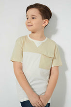 Load image into Gallery viewer, Redtag-Stone-Oversized-Pocket-T-Shirt-Embellished-Boys-2 to 8 Years
