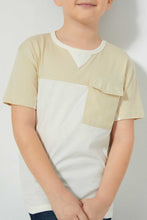 Load image into Gallery viewer, Redtag-Stone-Oversized-Pocket-T-Shirt-Embellished-Boys-2 to 8 Years
