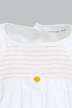 Load image into Gallery viewer, Redtag-White-Top-With-Embroidery-At-Chest-Blouses-Infant-Girls-3 to 24 Months
