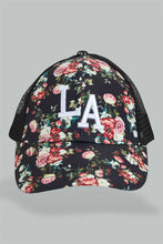 Load image into Gallery viewer, Redtag-Multi-Colour-Floral-Printed-Cap-Caps-Girls-
