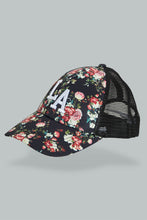 Load image into Gallery viewer, Redtag-Multi-Colour-Floral-Printed-Cap-Caps-Girls-
