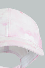 Load image into Gallery viewer, Redtag-Pink-And-White-Tie-And-Dye-Printed-Cap-Caps-Girls-
