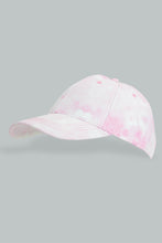 Load image into Gallery viewer, Redtag-Pink-And-White-Tie-And-Dye-Printed-Cap-Caps-Girls-
