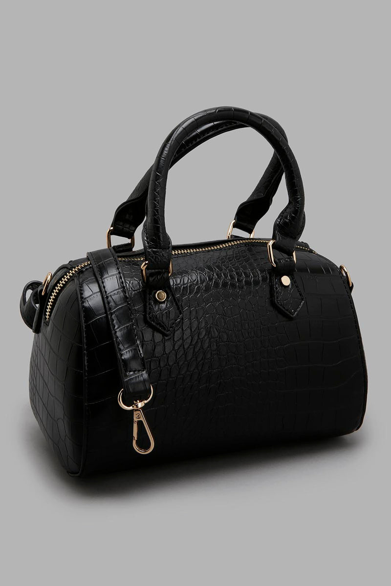 Redtag-Black-Weaves-Day-Bag-Day-Bags-Women-