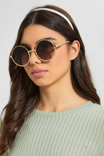 Load image into Gallery viewer, Redtag-Round-Sunglasses-Aviator-Women-
