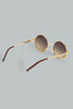 Brown Round Sunglasses