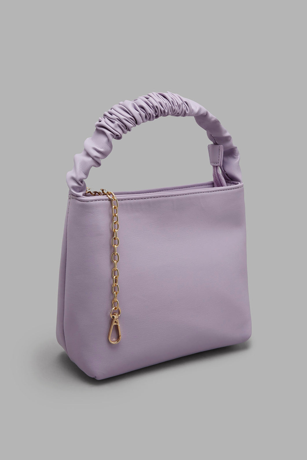 Redtag-Lilac-Scrunched-Top-Handle-Bag-Colour:Lilac,-Filter:Women's-Accessories,-New-In,-New-In-Women-ACC,-Non-Sale,-S22A,-Women-Handbags-Women-