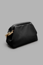 Load image into Gallery viewer, Redtag-Black-Pleated-Cross-Body-Bag-Colour:Black,-Filter:Women&#39;s-Accessories,-New-In,-New-In-Women-ACC,-Non-Sale,-S22A,-Women-Handbags-Women-
