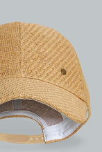 Load image into Gallery viewer, Redtag-Beige-Weave-Cap-Caps-Women-
