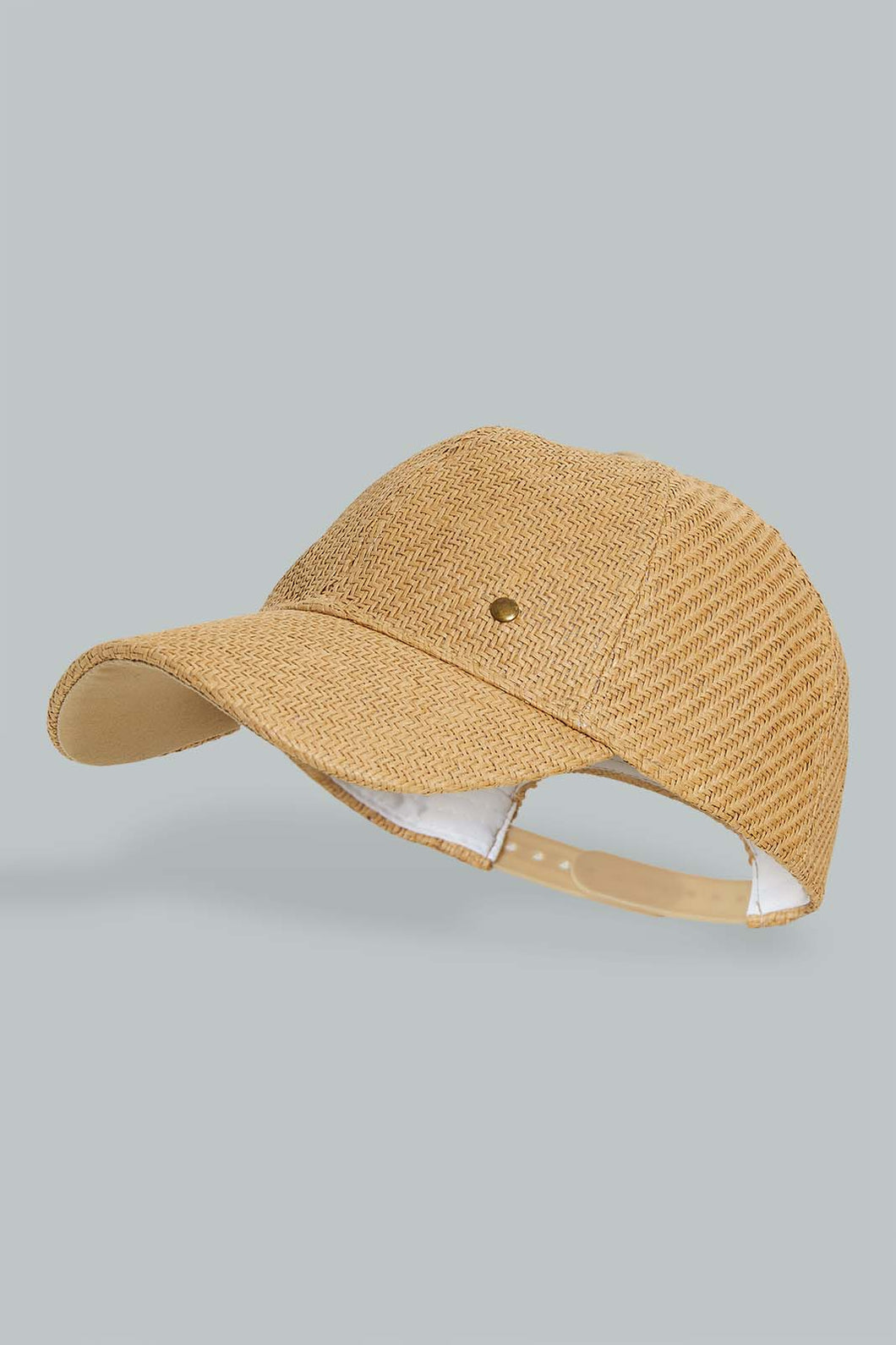 Redtag-Beige-Weave-Cap-Caps-Women-