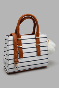 Redtag-White-And-Navy-Nautical-Stripes-Day-Bag-Cross-Body-Bags-Women-