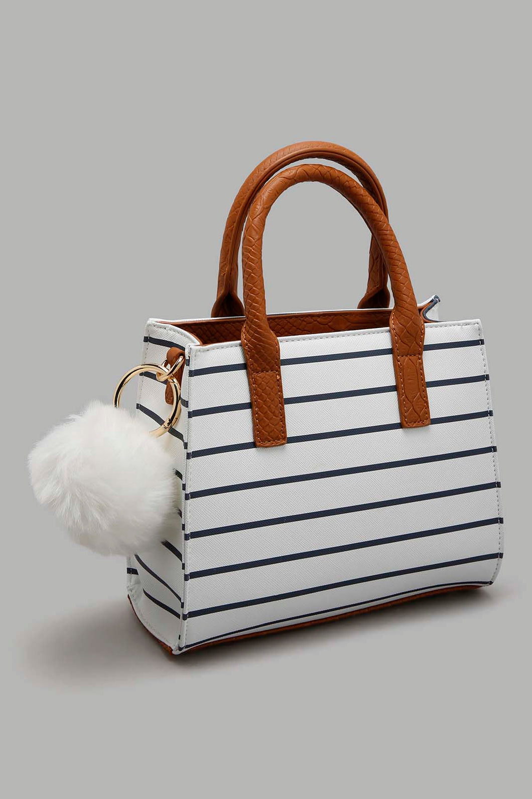 Redtag-White-And-Navy-Nautical-Stripes-Day-Bag-Cross-Body-Bags-Women-