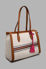 Load image into Gallery viewer, Redtag-Beige-Printed-Tote-Bag-Cross-Body-Bags-Women-
