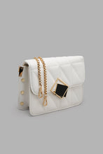 Load image into Gallery viewer, Redtag-White-Quilted-Cross-Body-Bag-Cross-Body-Bags-Women-
