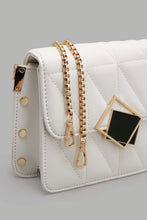 Load image into Gallery viewer, Redtag-White-Quilted-Cross-Body-Bag-Cross-Body-Bags-Women-
