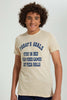 Redtag-Beige-Goals-Tee-All-Over-Prints-Senior-Boys-9 to 14 Years