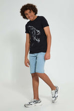 تنزيل الصورة على معرض الصور، Redtag-Black-Gorilla-Tee-All-Over-Prints-Senior-Boys-9 to 14 Years
