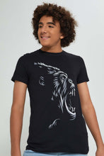 تنزيل الصورة على معرض الصور، Redtag-Black-Gorilla-Tee-All-Over-Prints-Senior-Boys-9 to 14 Years
