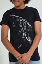 تنزيل الصورة على معرض الصور، Redtag-Black-Gorilla-Tee-All-Over-Prints-Senior-Boys-9 to 14 Years
