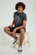 تنزيل الصورة على معرض الصور، Redtag-Charcoal-Bear-Tee-All-Over-Prints-Senior-Boys-9 to 14 Years
