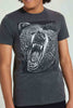 Redtag-Charcoal-Bear-Tee-All-Over-Prints-Senior-Boys-9 to 14 Years