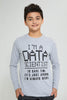 Redtag-Grey-Data-Scientist-T-Shirt-Long-Sleeves-Senior-Boys-9 to 14 Years