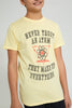 Redtag-Yellow-Never-Trust-An-Atom-T-Shirt-Graphic-Prints-Senior-Boys-9 to 14 Years