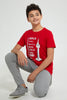Redtag-Red-Berlin-T-Shirt-Graphic-Prints-Senior-Boys-9 to 14 Years