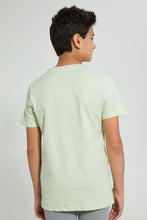 Load image into Gallery viewer, Redtag-Green-Street-Style-Skate-T-Shirt-Graphic-Prints-Senior-Boys-9 to 14 Years
