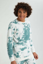 تنزيل الصورة على معرض الصور، Redtag-White-Tye-Dye-Sweat-Tee-All-Over-Prints-Senior-Boys-9 to 14 Years
