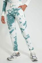 Load image into Gallery viewer, Redtag-White-Tye-Dye-Active-Pant-Joggers-Senior-Boys-9 to 14 Years
