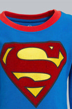 تنزيل الصورة على معرض الصور، Redtag-Blue-Superman-Jogging-Suit-Jog-Sets-Infant-Boys-3 to 24 Months
