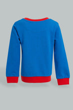 تنزيل الصورة على معرض الصور، Redtag-Blue-Superman-Jogging-Suit-Jog-Sets-Infant-Boys-3 to 24 Months
