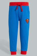 تنزيل الصورة على معرض الصور، Redtag-Blue-Superman-Jogging-Suit-Jog-Sets-Infant-Boys-3 to 24 Months
