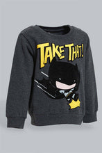 تنزيل الصورة على معرض الصور، Redtag-Charcoal-Batman-Jogging-Suit-Jog-Sets-Infant-Boys-3 to 24 Months
