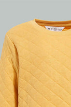 Load image into Gallery viewer, Redtag-Mustard-Quilted-Sweatshirt-Sweatshirts-Infant-Boys-3 to 24 Months
