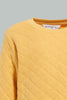 Redtag-Mustard-Quilted-Sweatshirt-Sweatshirts-Infant-Boys-3 to 24 Months