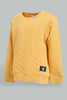 Redtag-Mustard-Quilted-Sweatshirt-Sweatshirts-Infant-Boys-3 to 24 Months