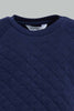 Redtag-Navy-Quilted-Sweatshirt-Sweatshirts-Infant-Boys-3 to 24 Months