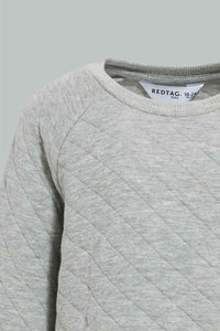 Redtag-Grey-Quilted-Sweatshirt-Sweatshirts-Infant-Boys-3 to 24 Months