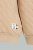 Redtag-Beige-Quilted-Sweatshirt-Sweatshirts-Infant-Boys-3 to 24 Months